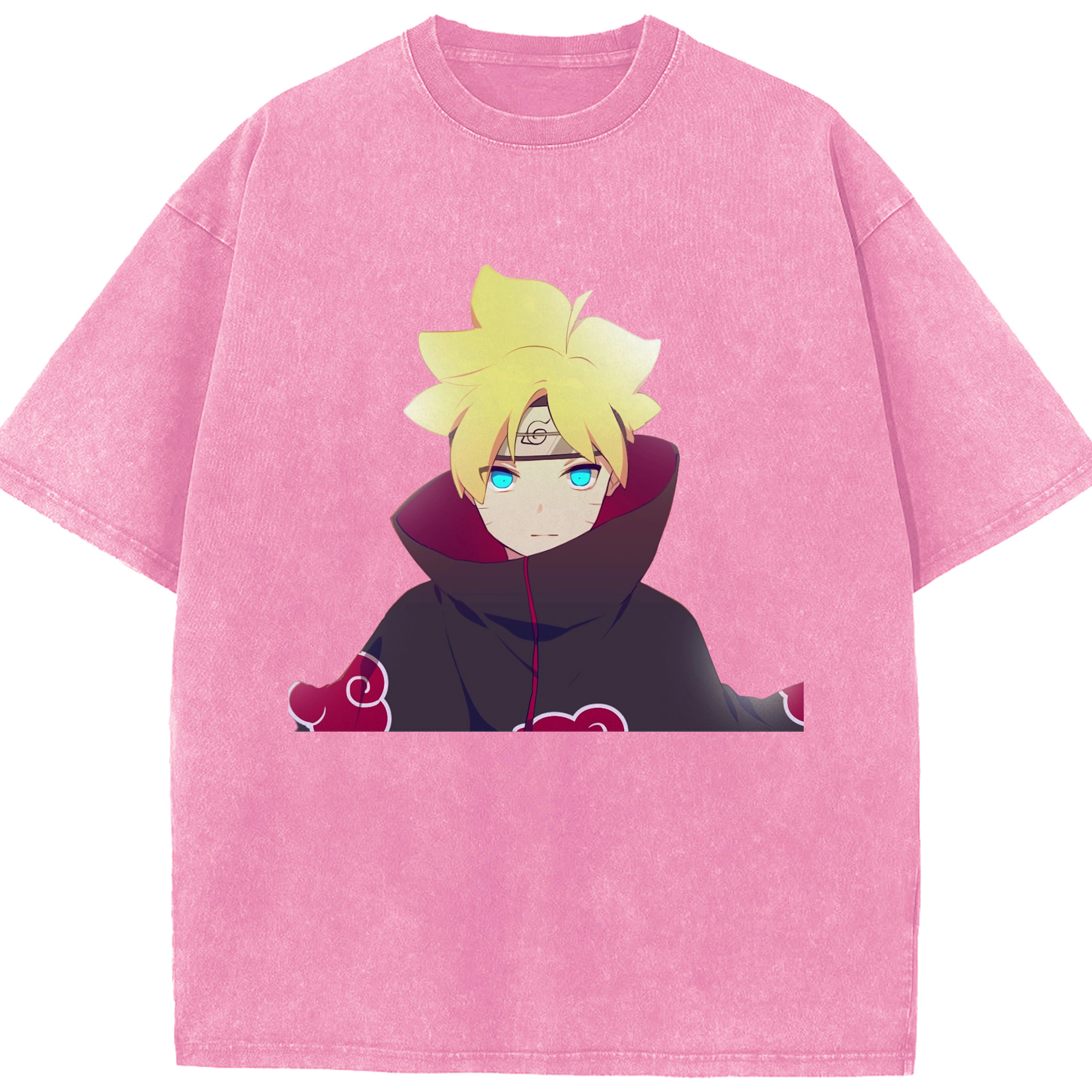（画像用） NARUTO -ナルト- うずまき ボルト Uzumaki Boruto 綿100% ヴィンテージ風 半袖Tシャツ（フロントプリント）